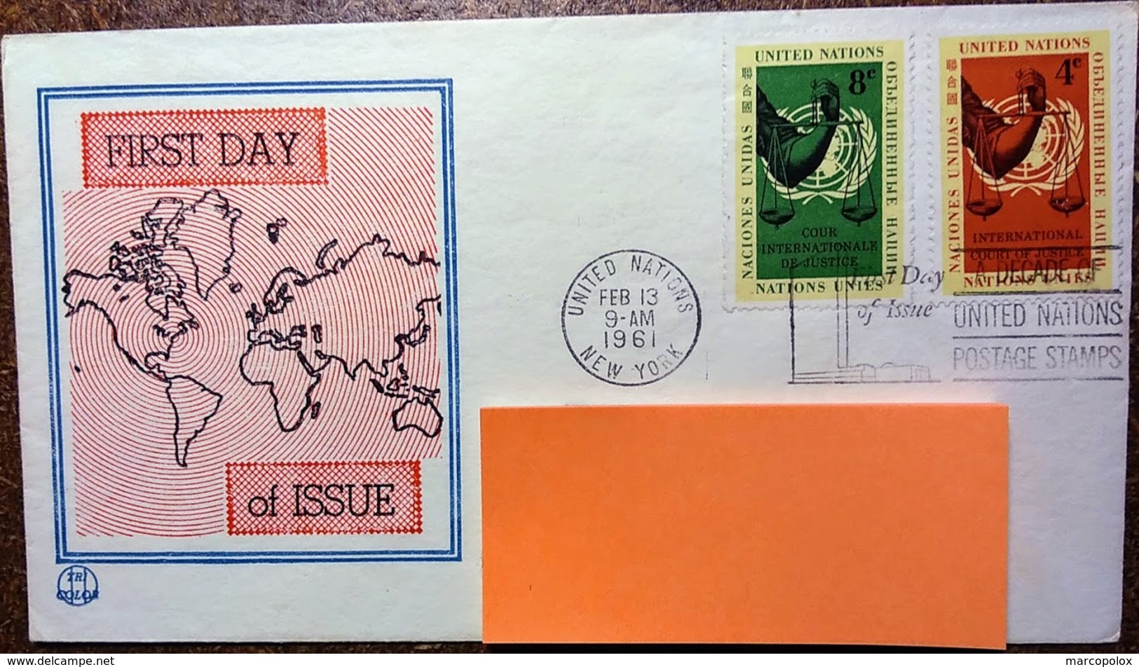 Enveloppe Premier Jour Feb 13 1961 First Day Of Issue - Amerika (Varia)