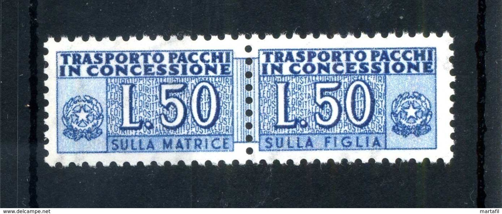 1955-81 REP. IT. PACCHI CONCESSIONE N.6 MNH ** - Pacchi In Concessione