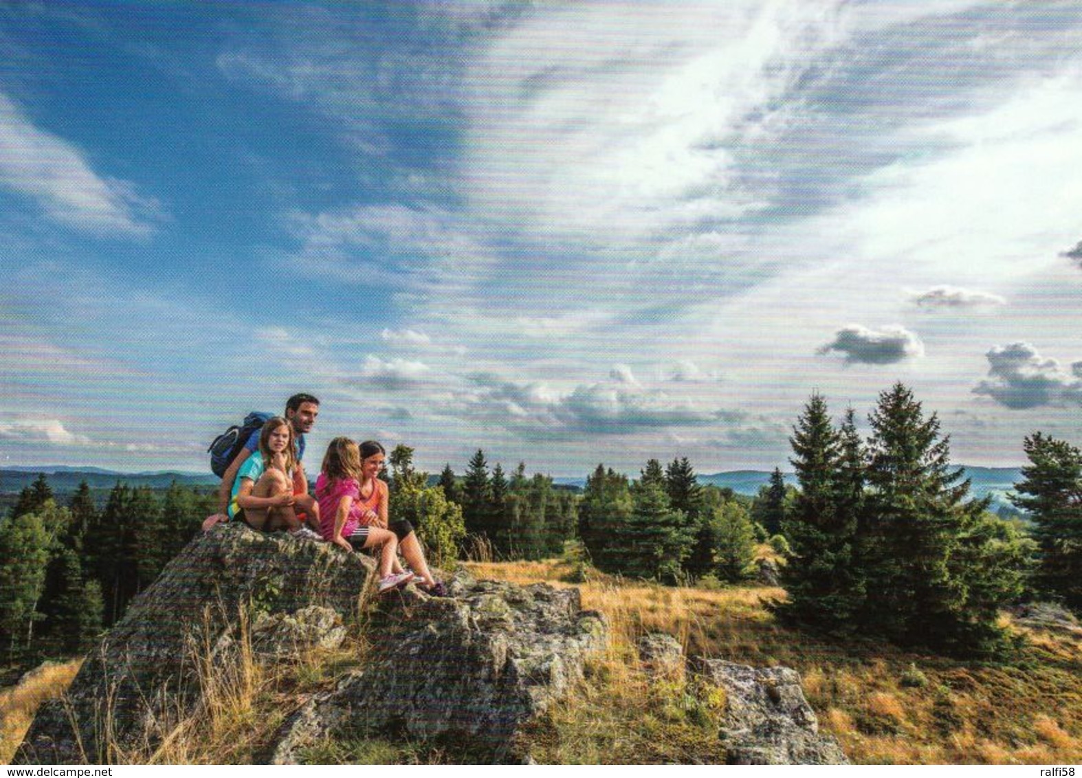 1 Map Of Germany * Landkarte Von Bayern Mit Dem Naturpark Oberpfälzer Wald - Vorne Eine Landschaft - Landkarten