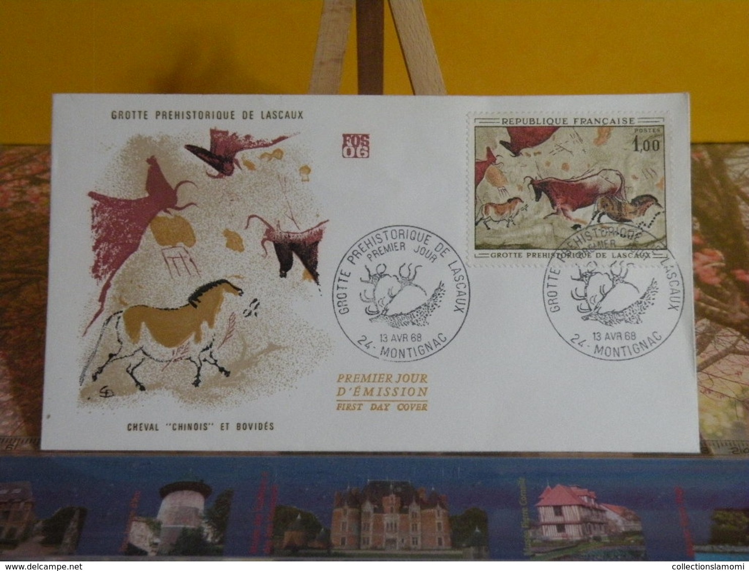 Grotte Préhistorique De Lascaux - 24 Montignac - 13.4.1968 FDC 1er Jour - Coté 25€ - 1960-1969