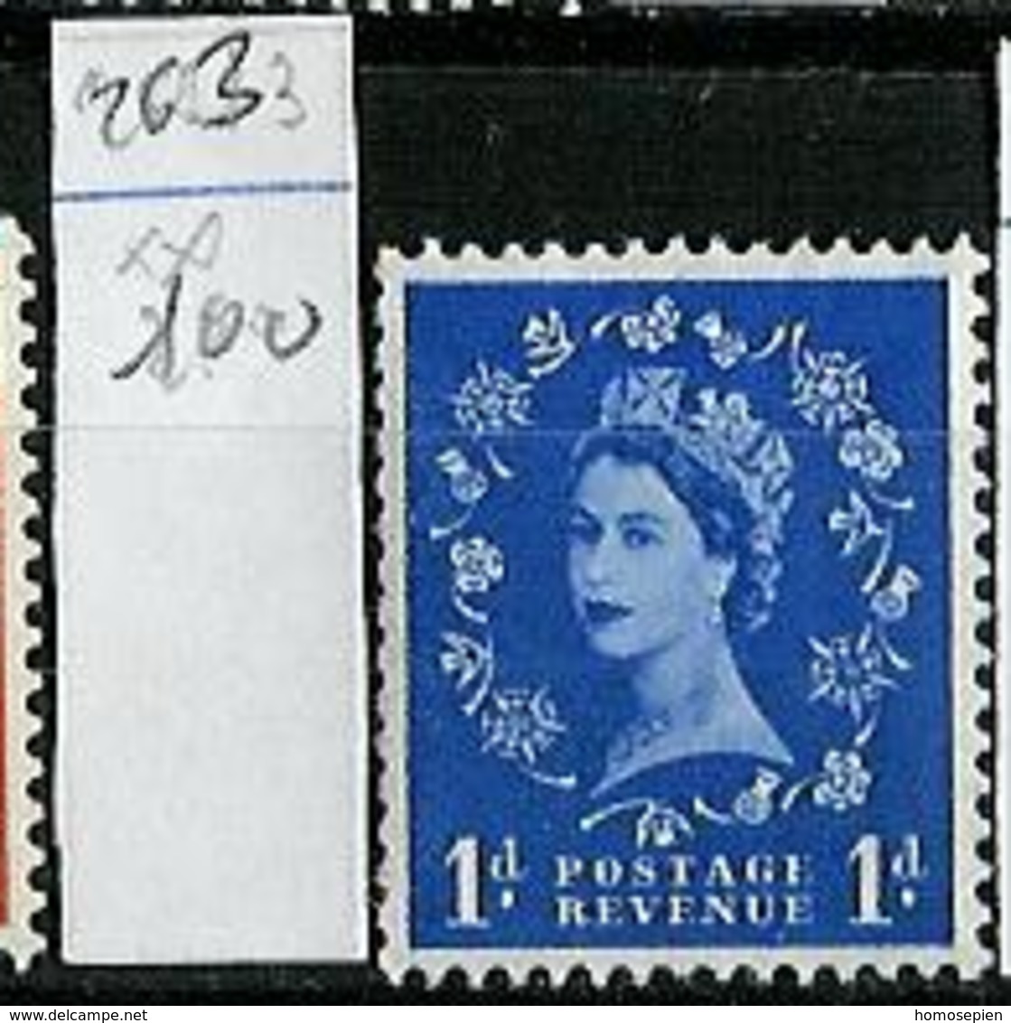 Grande Bretagne - Great Britain - Großbritannien 1952-54 Y&T N°263 - Michel N°258 Nsg - 1p Reine Elisabeth II - Neufs