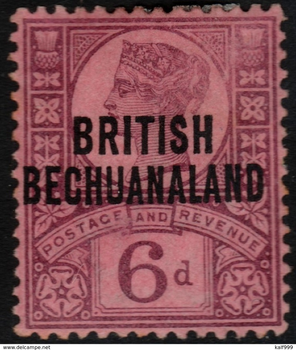 ~~~ Commonwealth Bechuanaland 1891 - Queen VIC  - Mi. 43 * MH  ~~~ - 1885-1895 Kolonie Van De Kroon