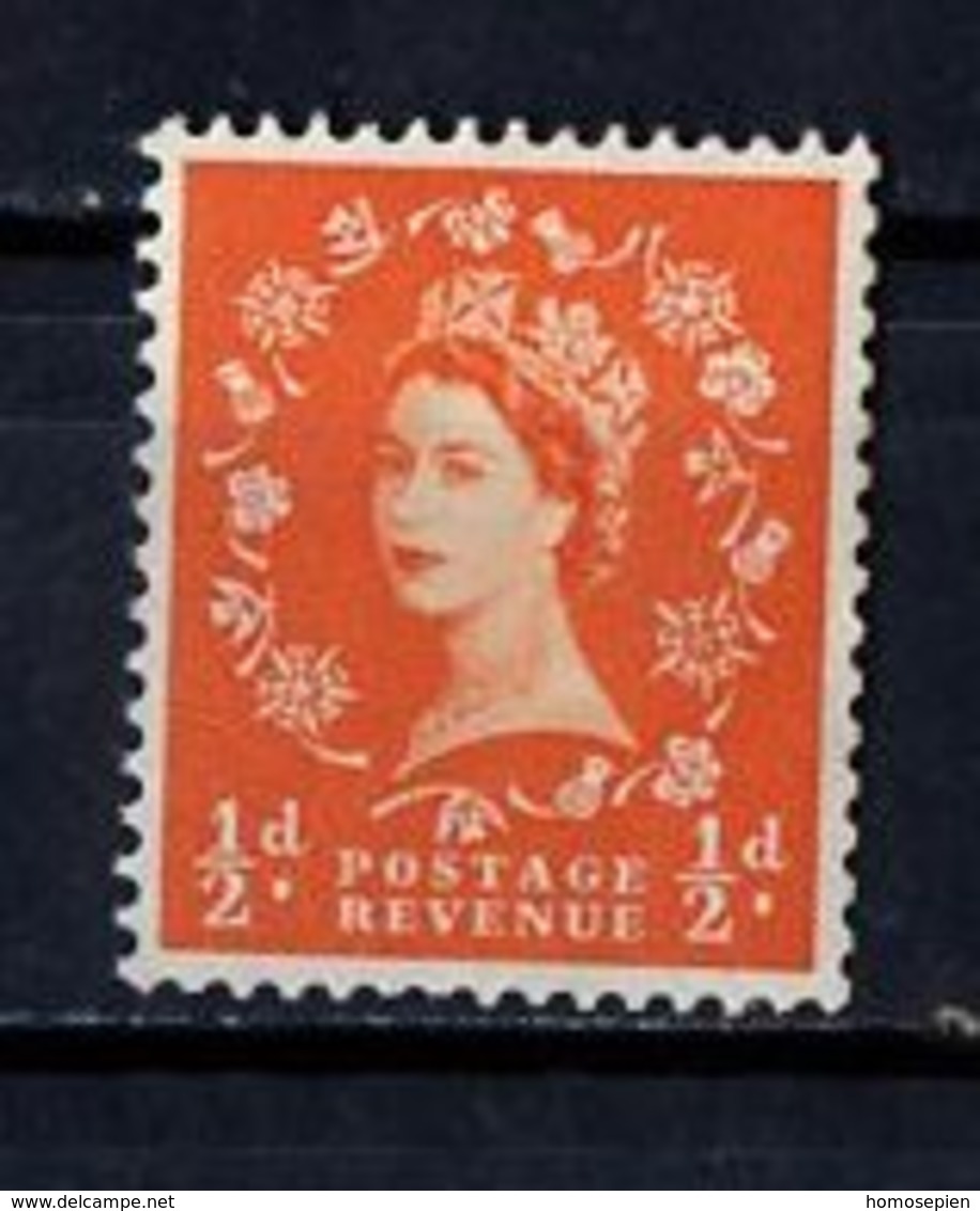 Grande Bretagne - Great Britain - Großbritannien 1952-54 Y&T N°262 - Michel N°257 Nsg - 0,5p Reine Elisabeth II - Neufs