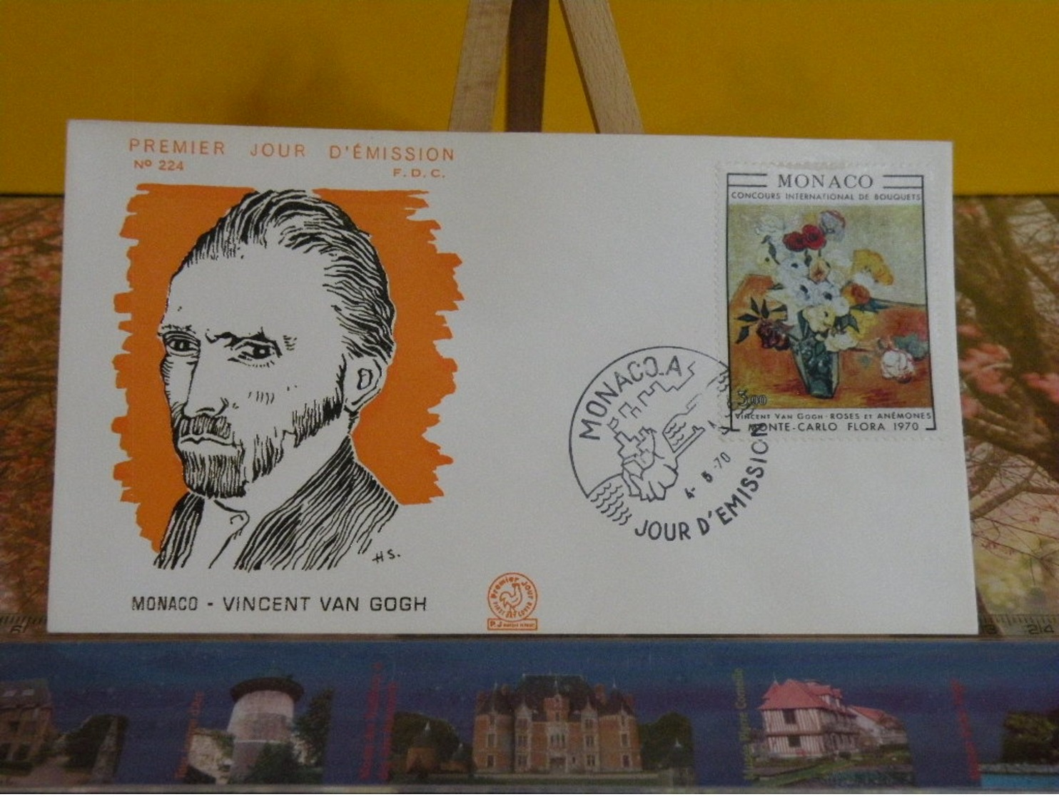 Vincent Van Gogh - Monaco - 4.5.1970 FDC 1er Jour N°224 - - FDC