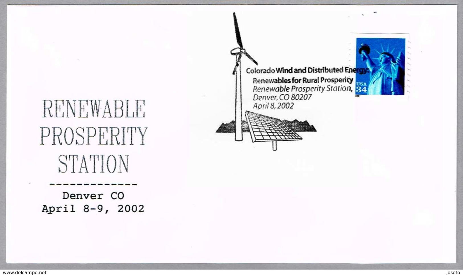 RENEWABLES ENERGIES FOR RURAL PROSPERITY. Energias Renovables. Denver CO. 2002 - Protezione Dell'Ambiente & Clima
