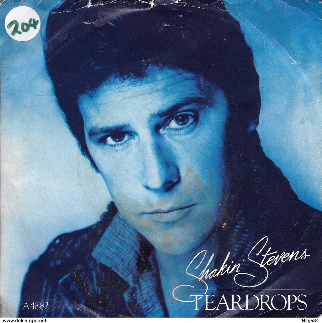 SP 45 RPM (7")   Shakin' Stevens  "  Teardrops  "  Angleterre - Rock