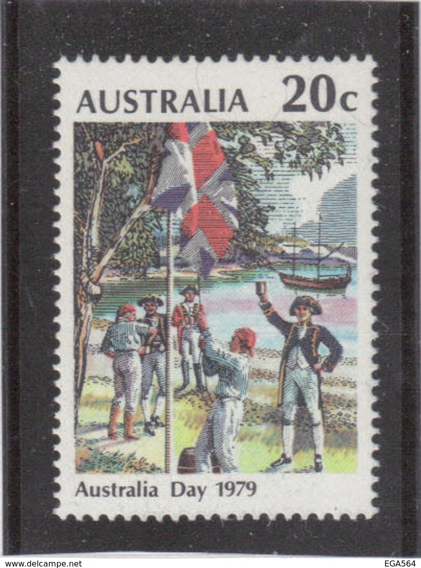 M12- AUSTRALIE PO649 ** MNH De 1979 - Captain COOK - ENVOI Des COULEURS - Baie De Sydney Le 20.1.1788 - - Neufs