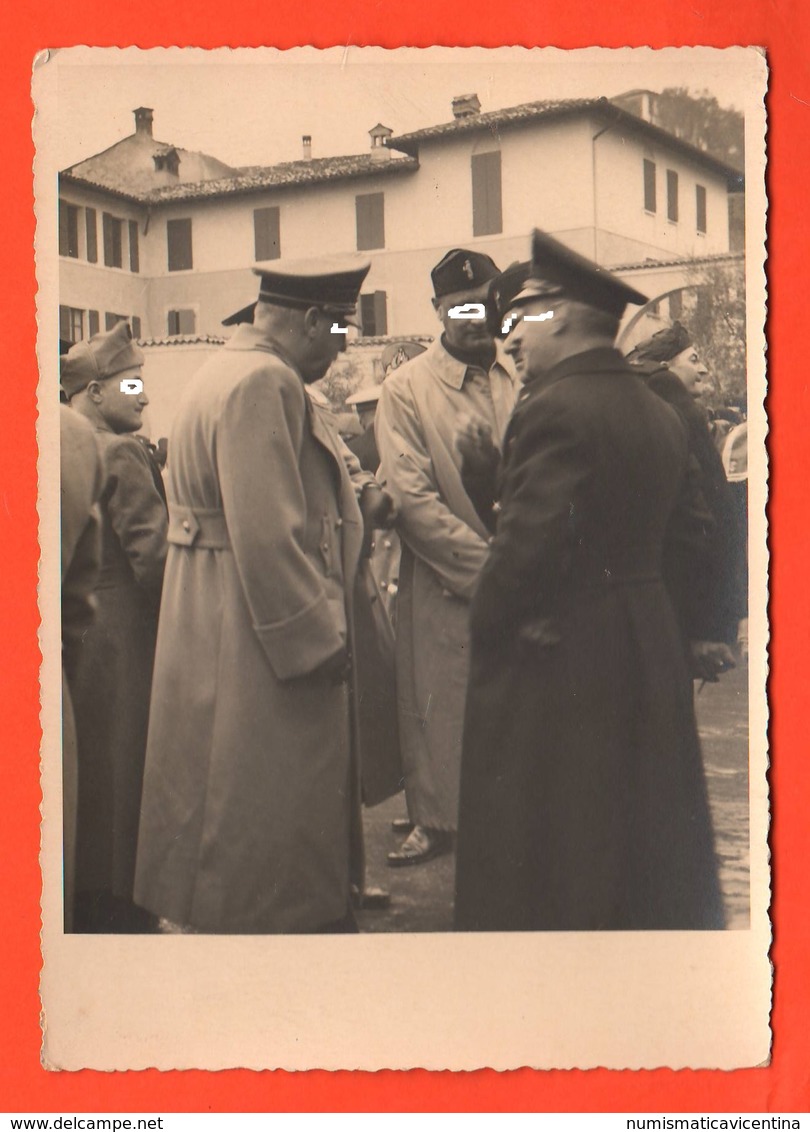 Milizia Militari Brescia Camicie Nere Gerarchi  Foto Anni 30 - Guerra, Militari