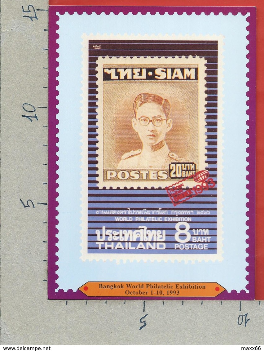 THAILANDIA - 1993 CARTOLINA NV - BANGKOK WORLD PHILATELIC EXHIBITION - Borse E Saloni Del Collezionismo