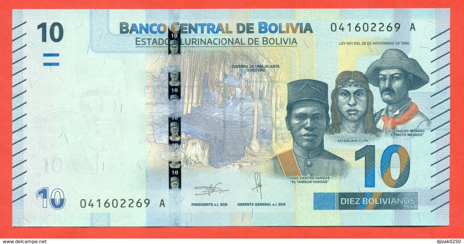 Bolivia 2018. 10 Bolivianos. UNC. - Bolivie