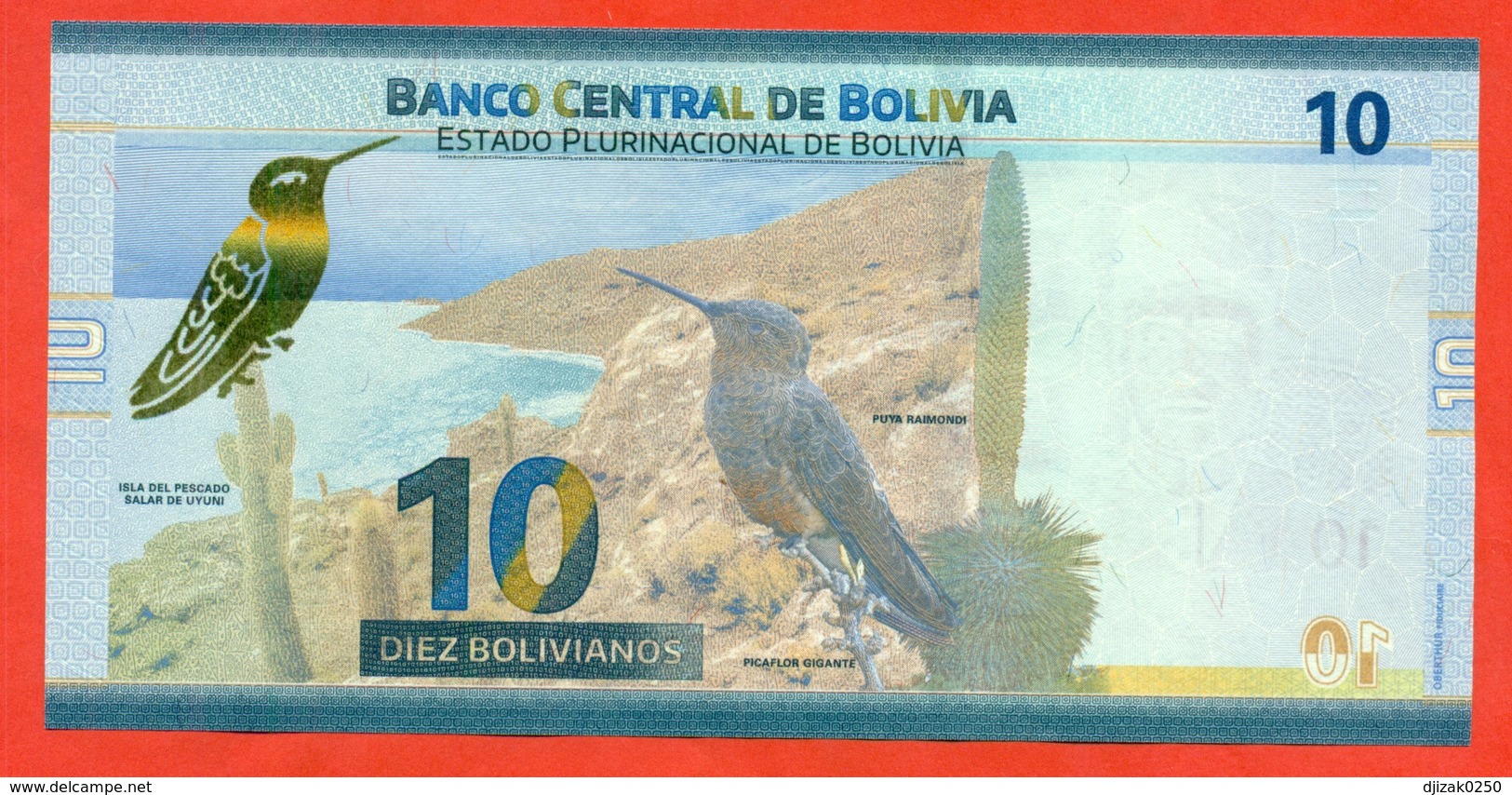 Bolivia 2018. 10 Bolivianos. UNC. - Bolivië