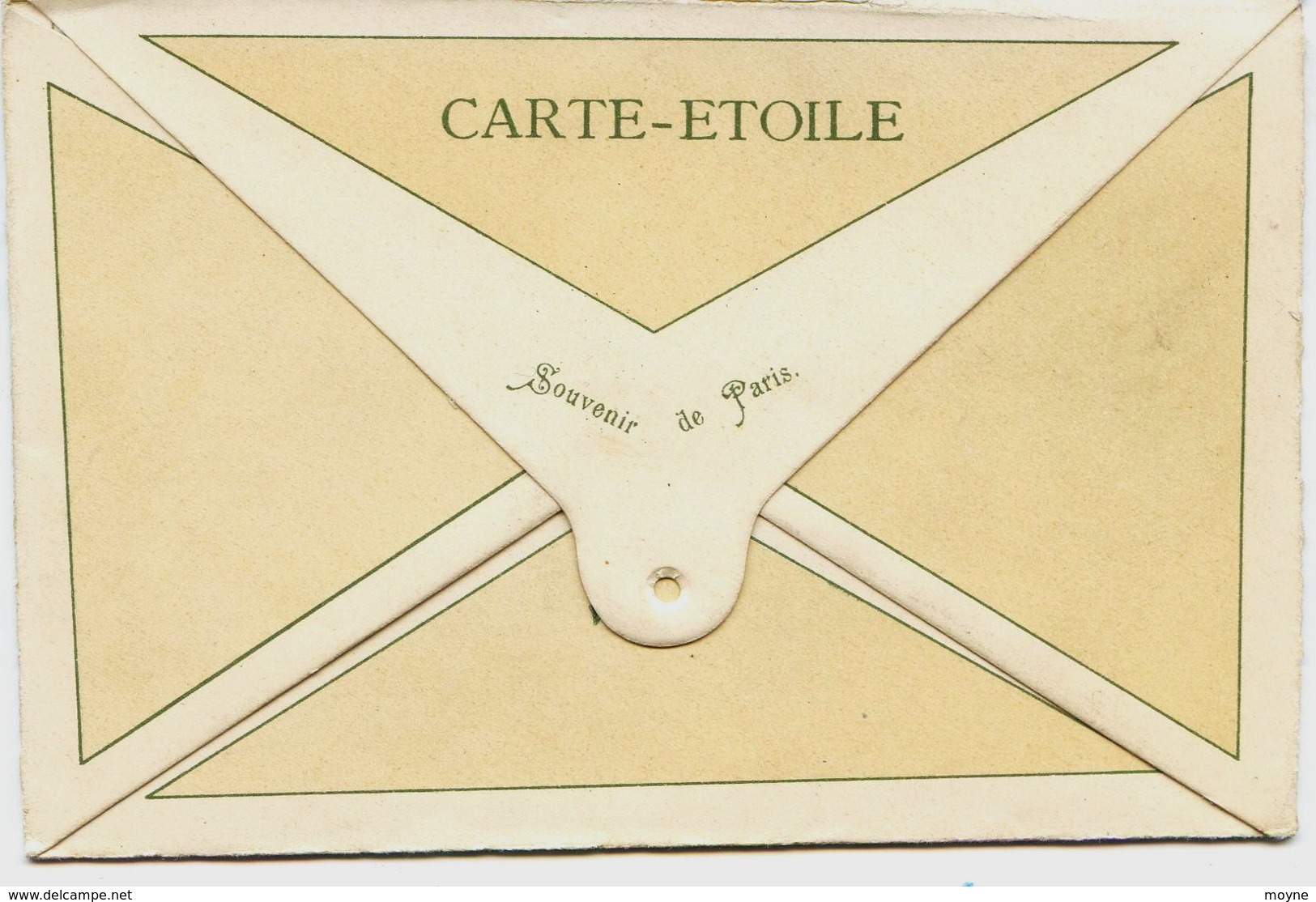 8656 - RARE  CARTE  ETOILE  - SOUVENIR   De  PARIS -  VUES LITHOGRAPHIEES - Voir Photos - Sonstige & Ohne Zuordnung