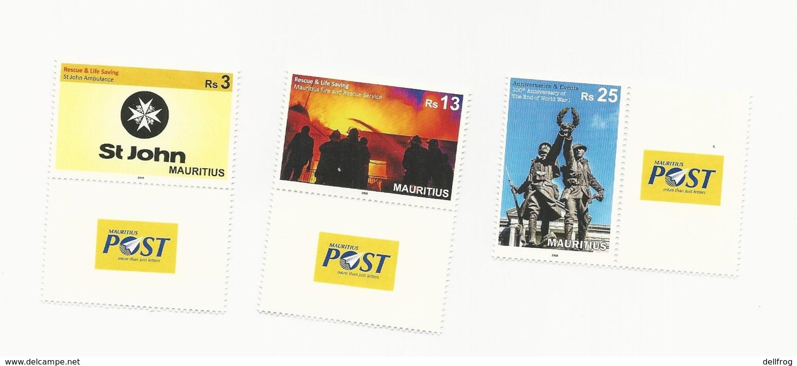 Mauritius 2018 Rescue And Life Saving And Annmiv & Events Sets MNH - Mauritius (1968-...)