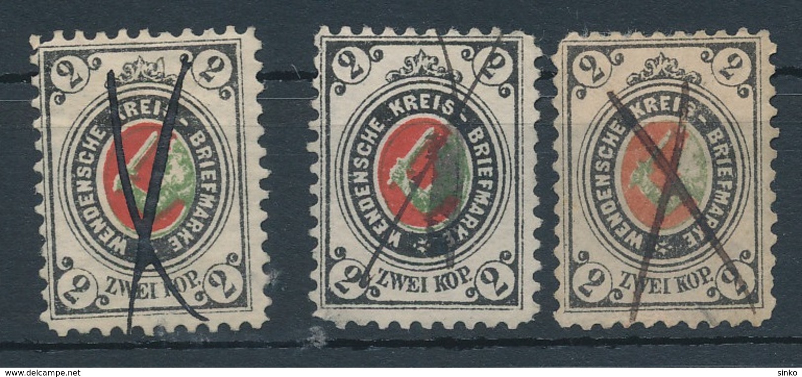 1884/94. Russia - Local Post Circle  Wenden - Unused Stamps