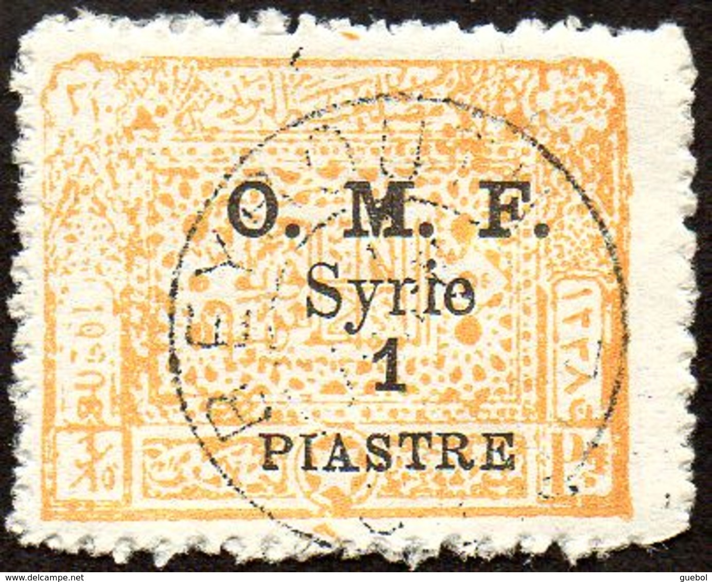 Syrie Obl. N°  76 - Timbre Du Royaume, Surcharge 1 Pi. Sur 3/10 De Pi Jaune - Oblitérés