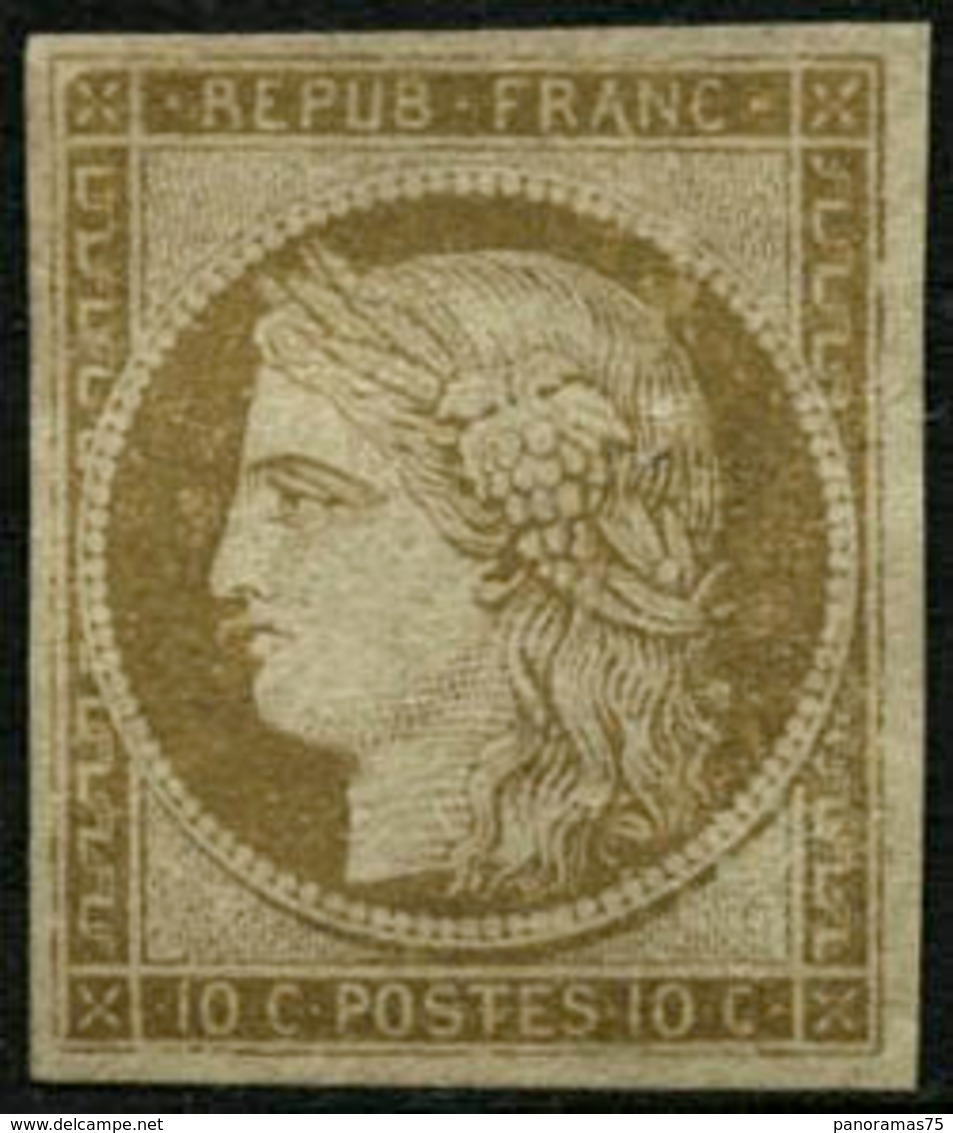 (*) N°1 10c Bistre - TB - 1849-1850 Cérès