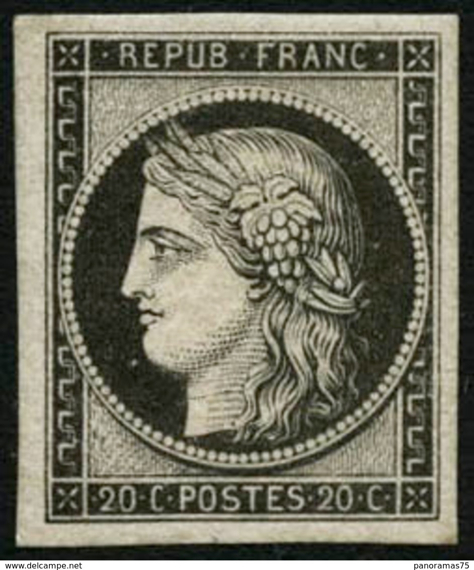 ** N°3a 20c Noir S/blanc - TB - 1849-1850 Cérès