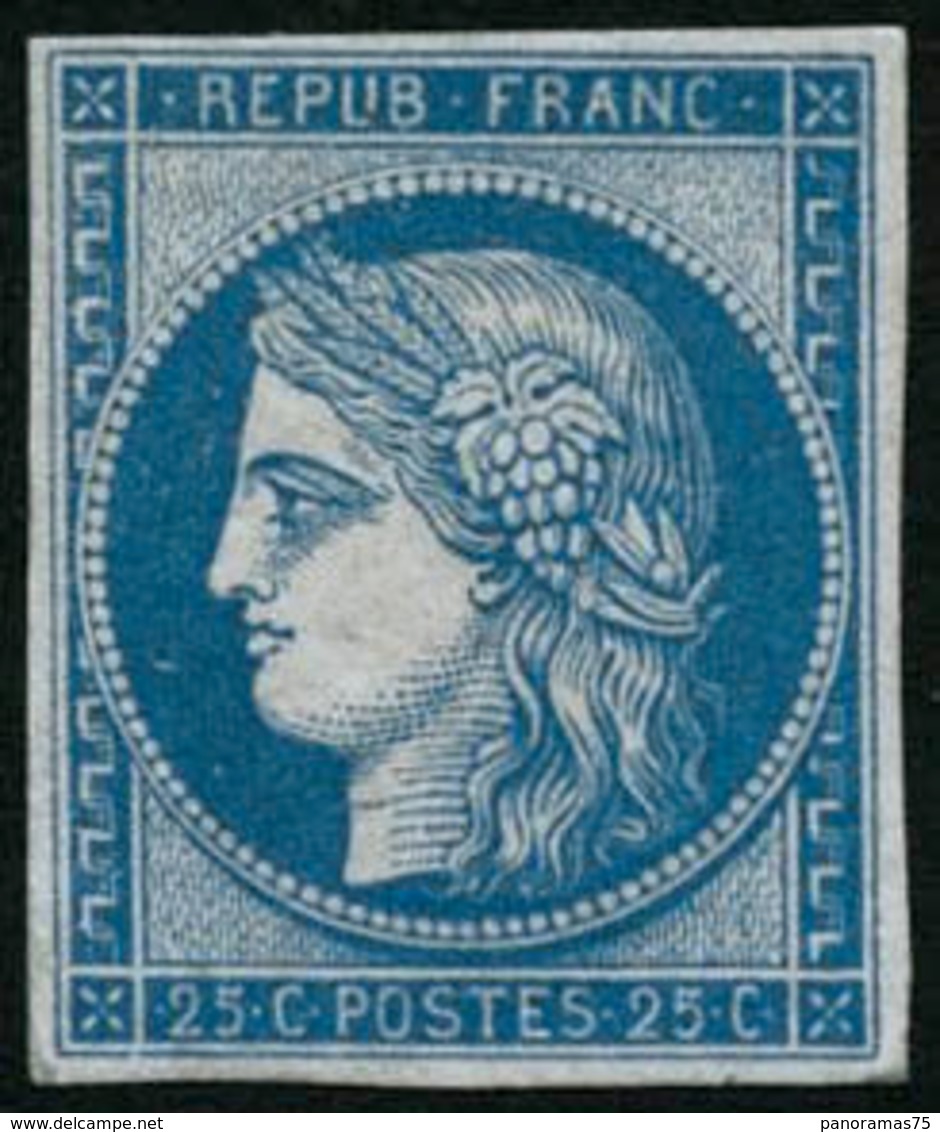 ** N°4d 25c Bleu, Réimp - TB - 1849-1850 Ceres