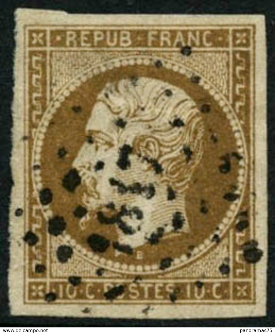 Oblit. N°9 10c Bistre - TB - 1852 Louis-Napoléon