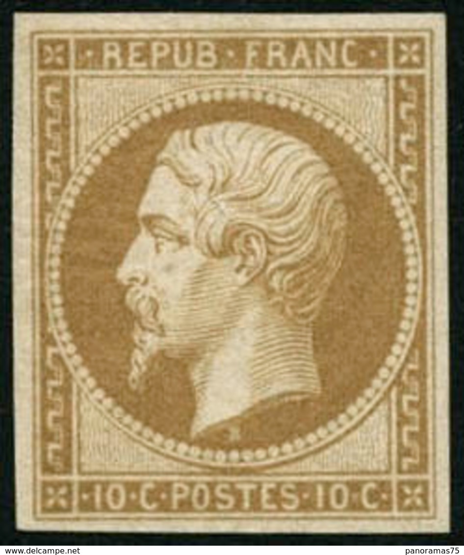 * N°9e 10c Bistre, Réimp Quasi SC - TB - 1852 Louis-Napoléon