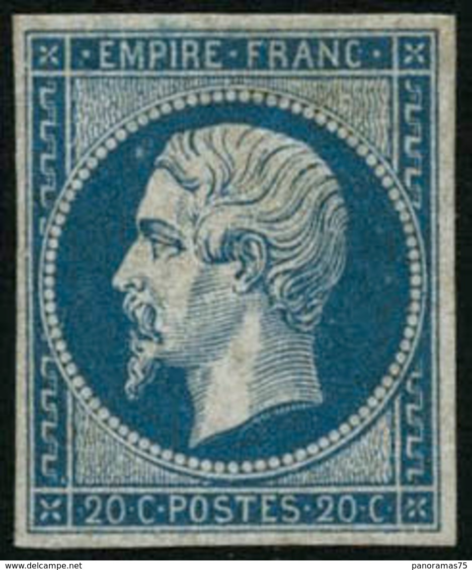 ** N°14A 20c Bleu, Type I - TB - 1853-1860 Napoléon III