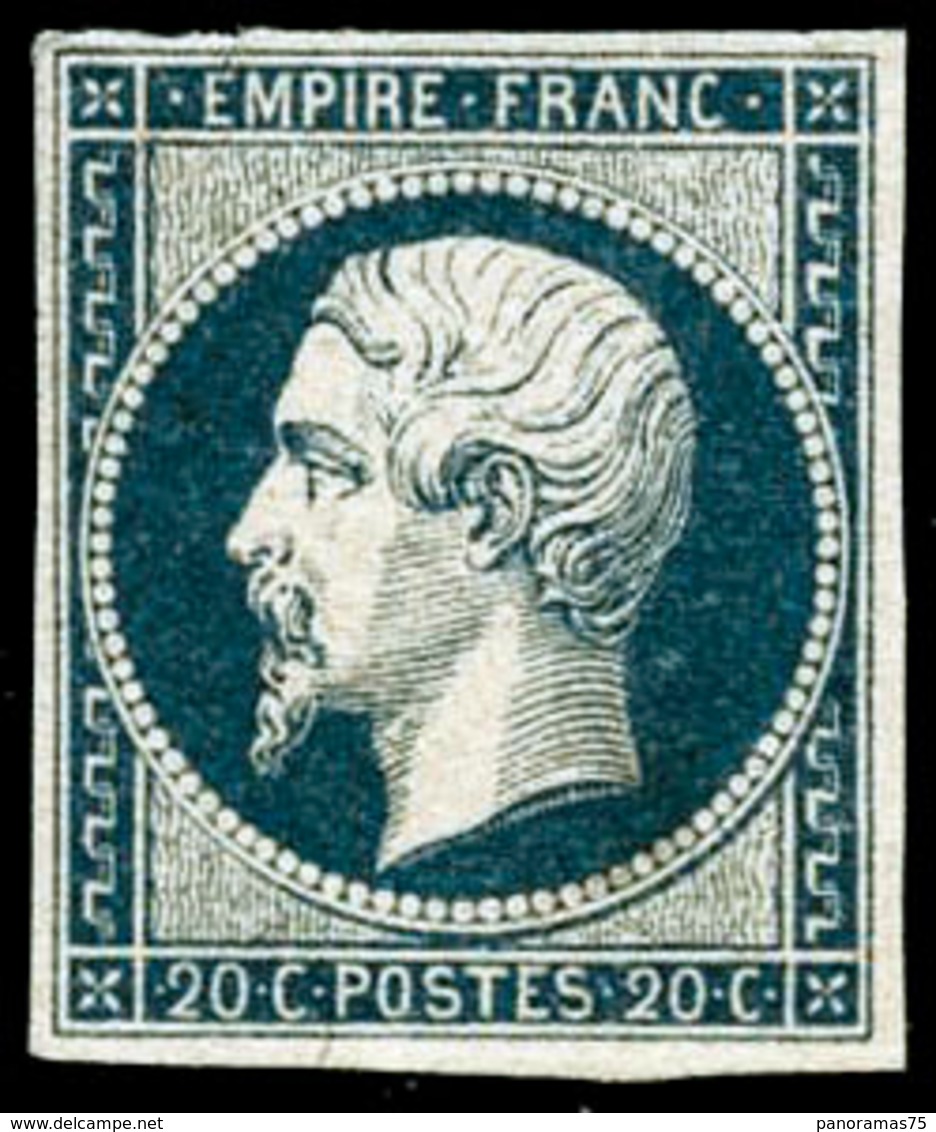 ** N°14Af 20c Bleu Laiteux - TB - 1853-1860 Napoleon III