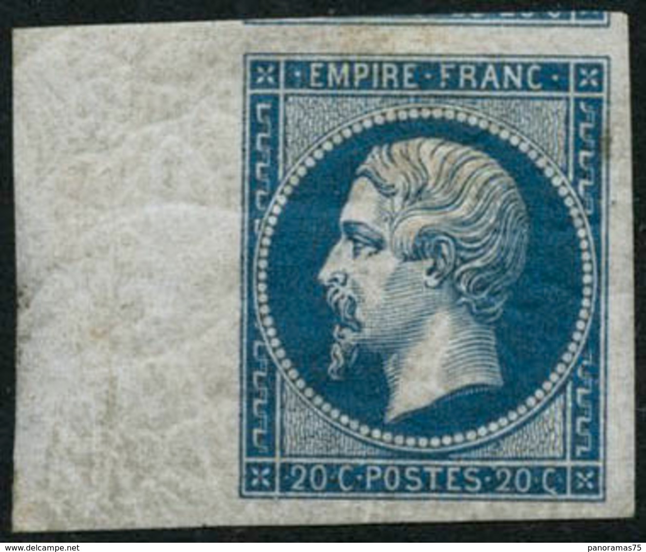 ** N°14B 20c Bleu, Type II Certif Calves - TB - 1853-1860 Napoléon III