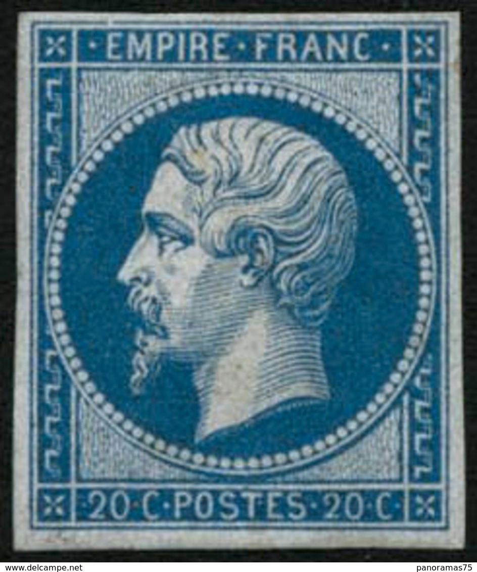 ** N°14B 20c Bleu, Type II - TB - 1853-1860 Napoleon III