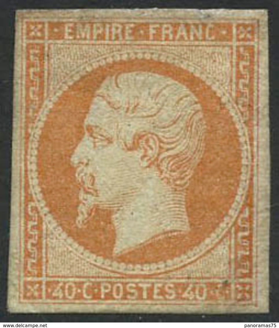 ** N°16b 40c Orange S/paille - TB - 1853-1860 Napoleon III