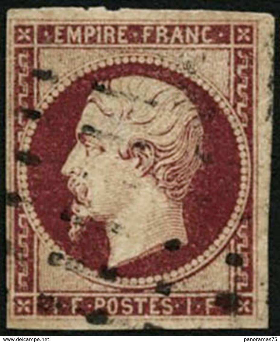 Oblit. N°18a 1F Carmin Foncé - TB - 1853-1860 Napoleone III