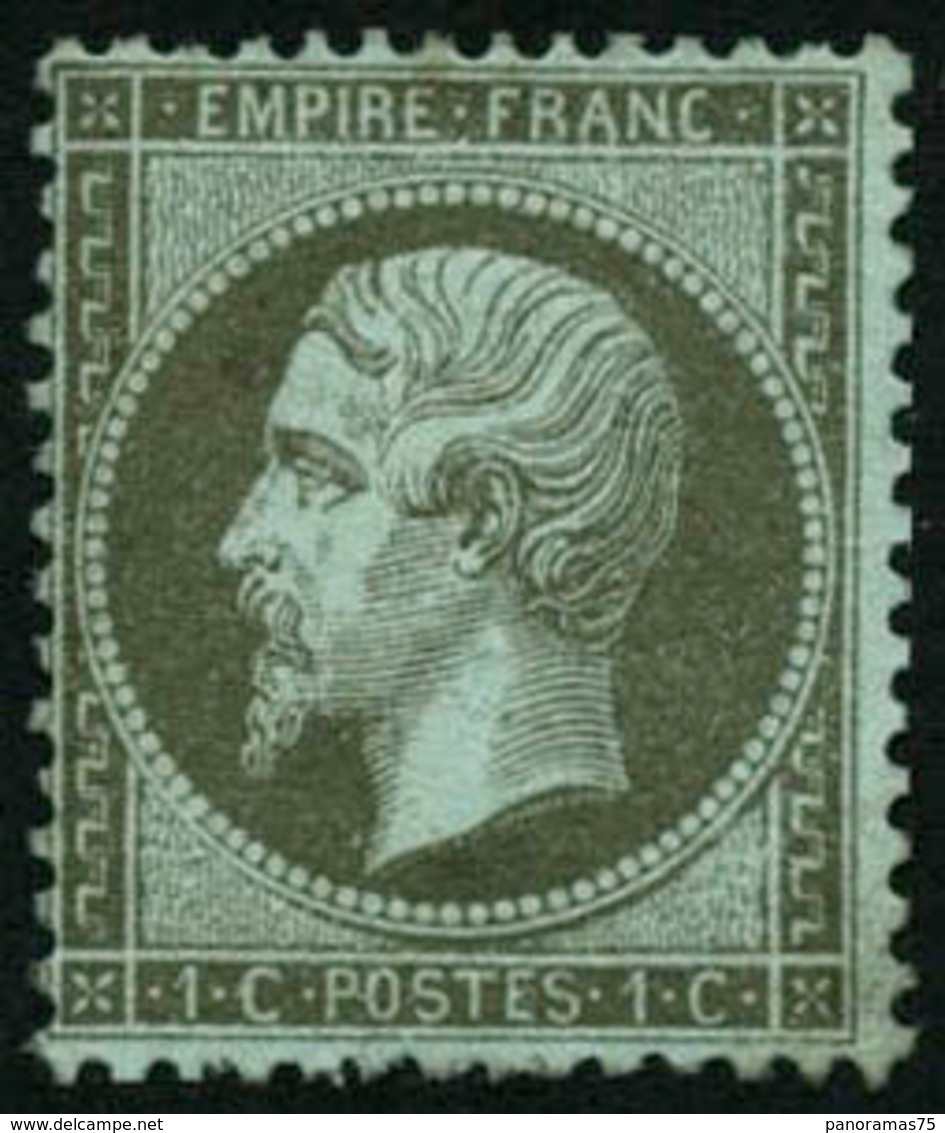 ** N°19 1c Olive - TB - 1862 Napoleon III