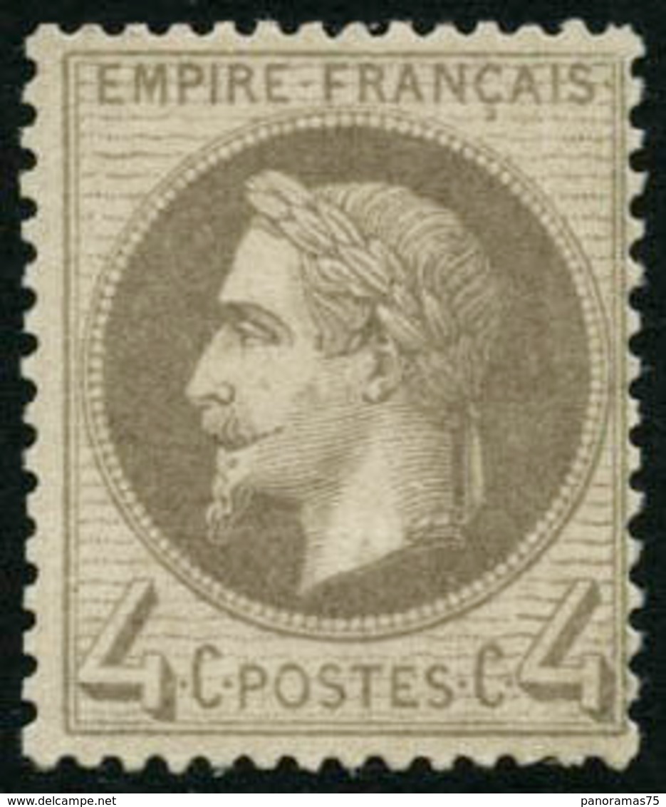 ** N°27 4c Gris - TB - 1863-1870 Napoléon III Con Laureles