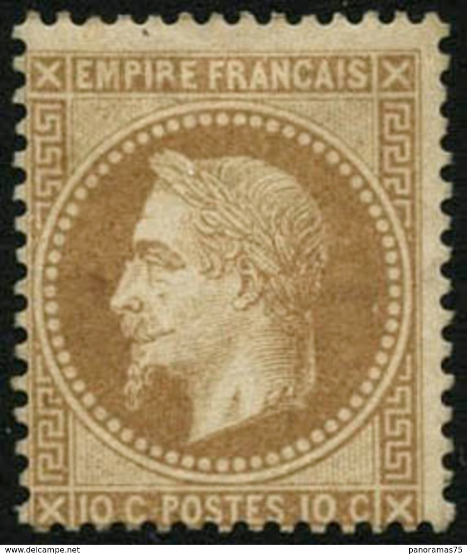 * N°28A 10c Bistre, Type I - TB - 1863-1870 Napoléon III Lauré