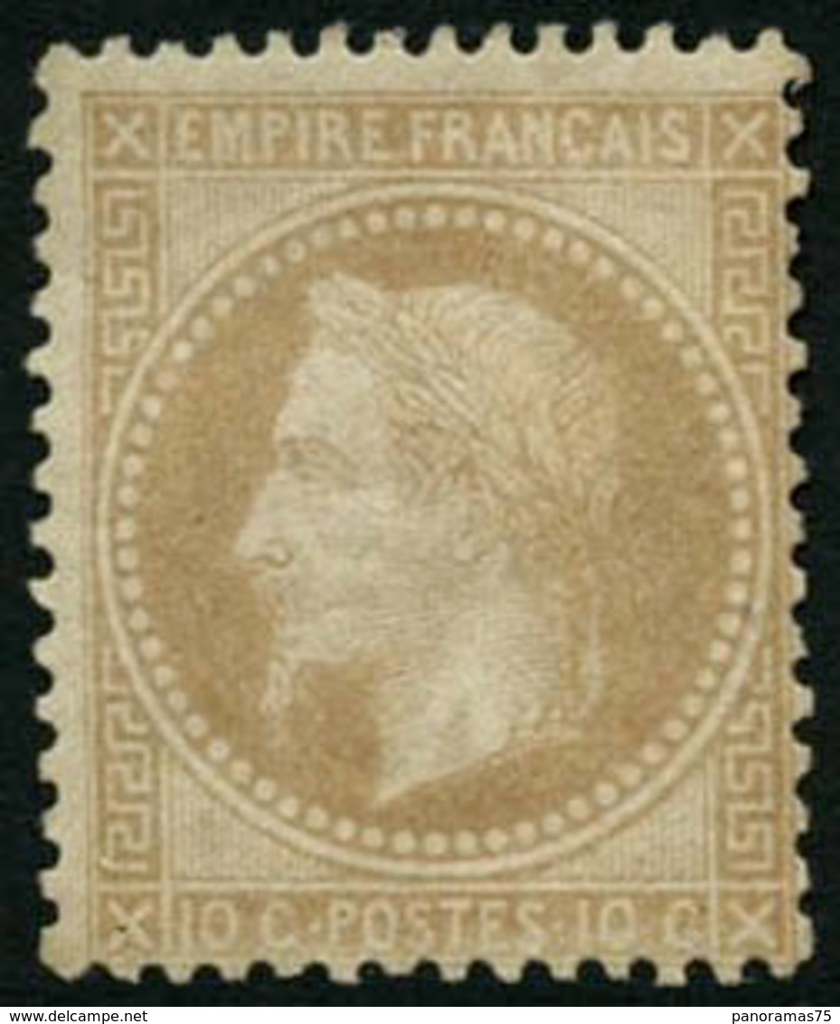 * N°28B 10c Bistre, Type II - TB - 1863-1870 Napoleone III Con Gli Allori