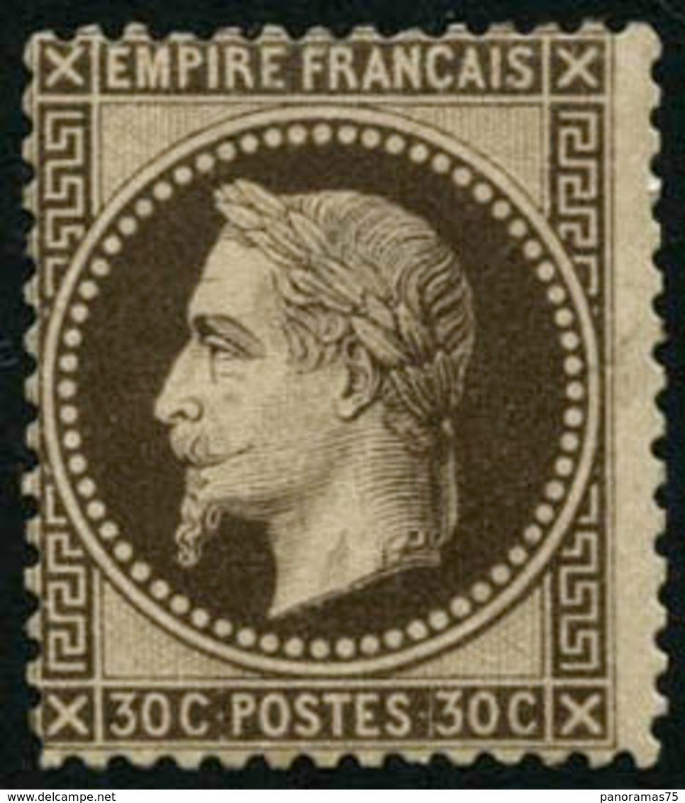 ** N°30 30c Brun - B - 1863-1870 Napoléon III Lauré