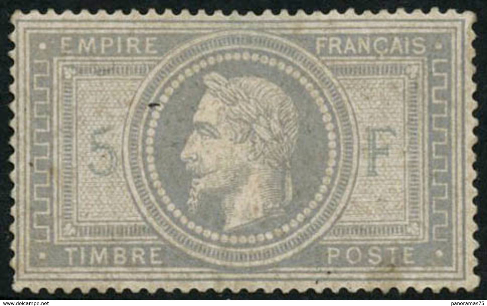 * N°33 5F Empire, Quasi SC, Certif Calves - TB - 1863-1870 Napoléon III Con Laureles