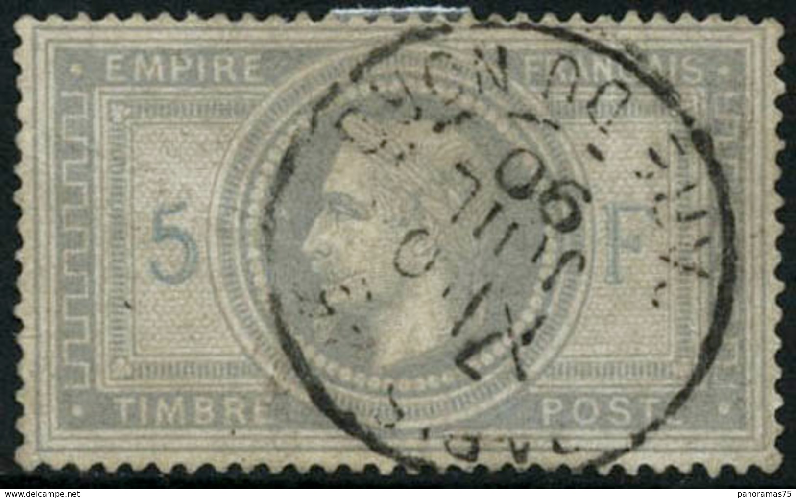 Oblit. N°33 5F Empire, Obl CàD - TB - 1863-1870 Napoléon III Con Laureles