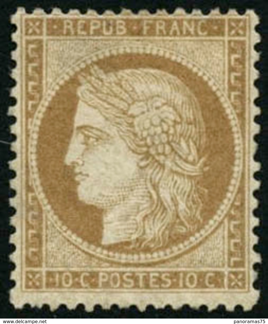 * N°36 10c Bistre-jaune - TB - 1870 Beleg Van Parijs