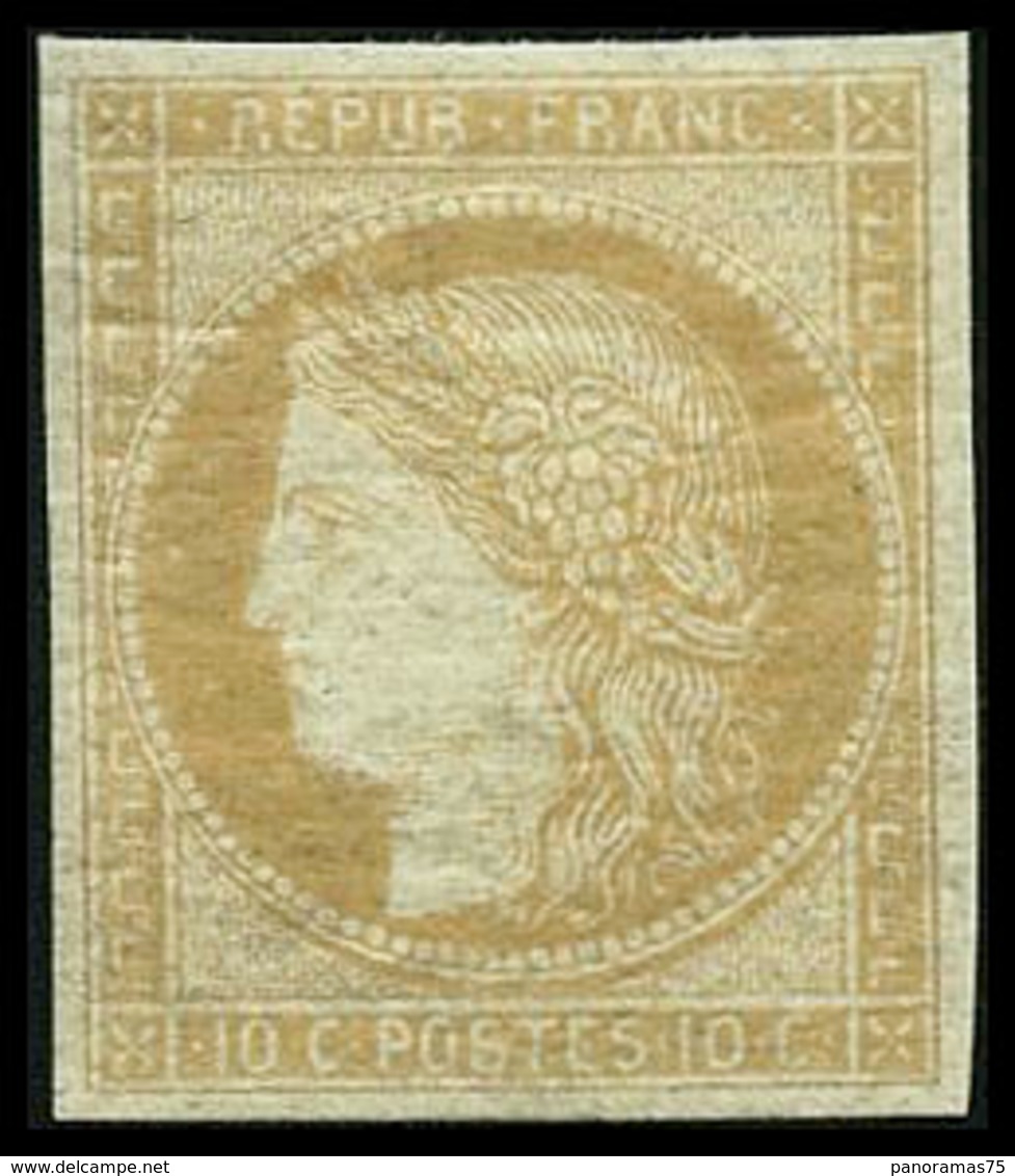 ** N°36c 10c Bistre-jaune (granet) - TB - 1870 Siège De Paris