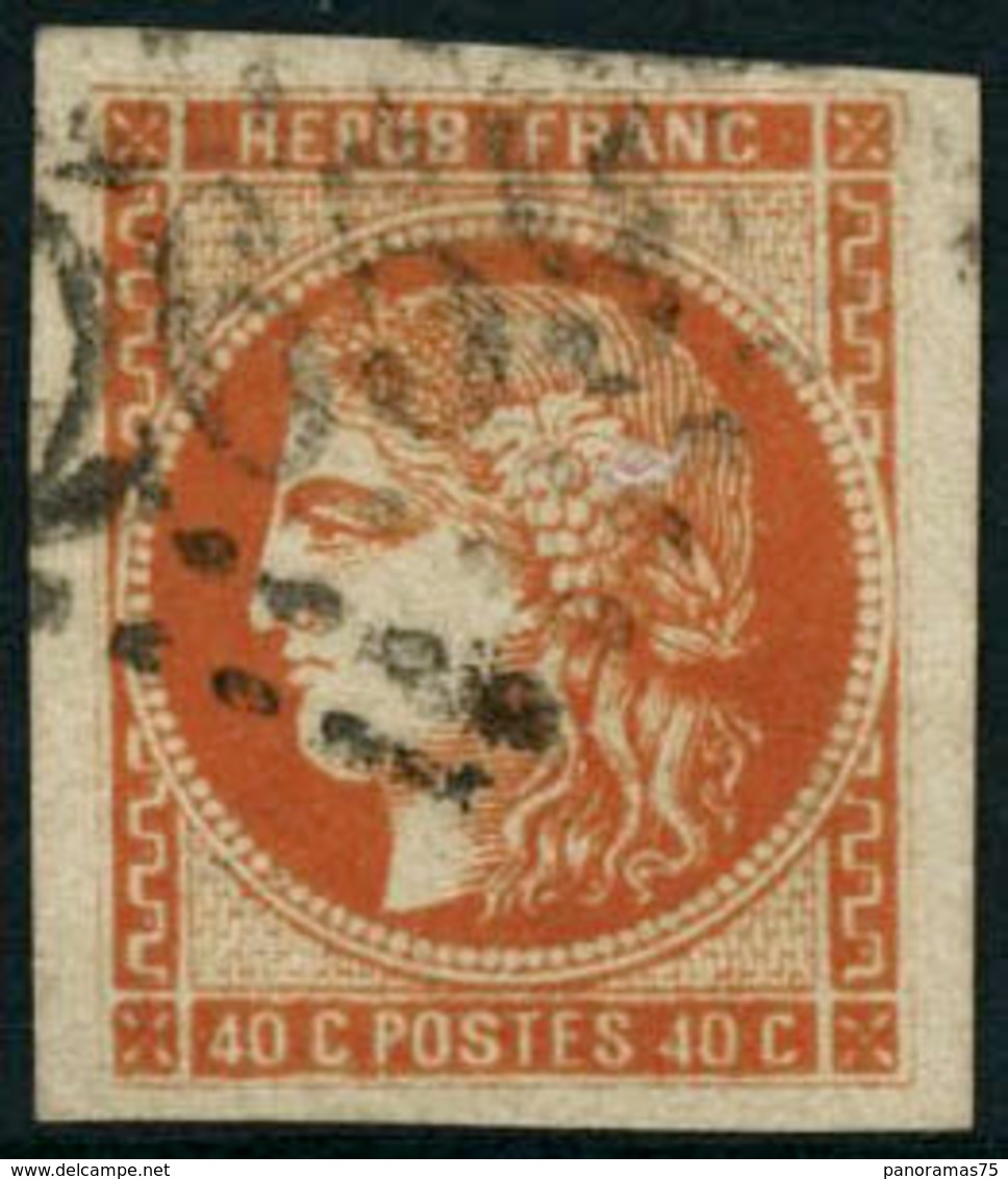 Oblit. N°48 40c Orange - TB - 1870 Emisión De Bordeaux