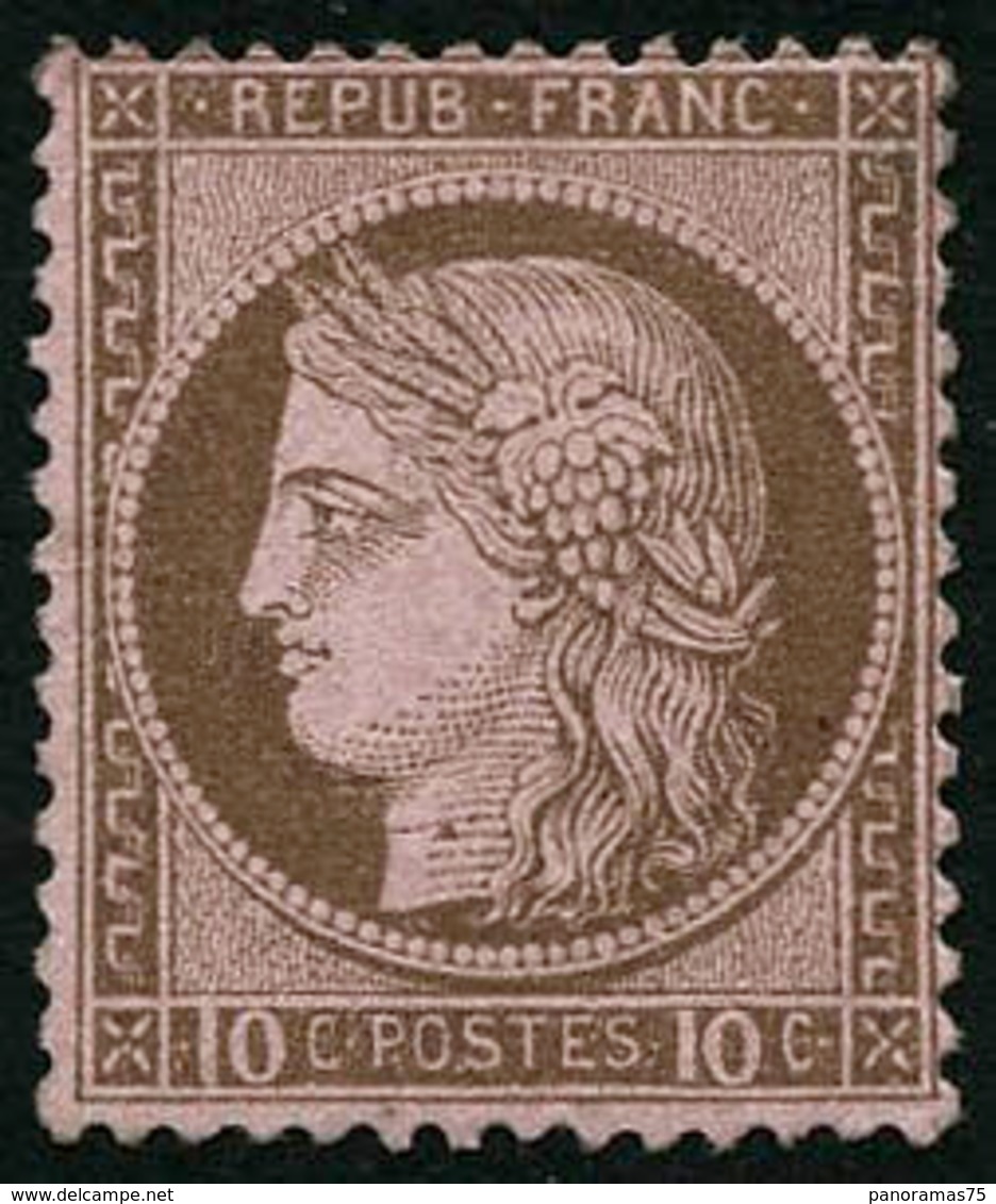 ** N°54 10c Brun S/rose - TB - 1871-1875 Cérès