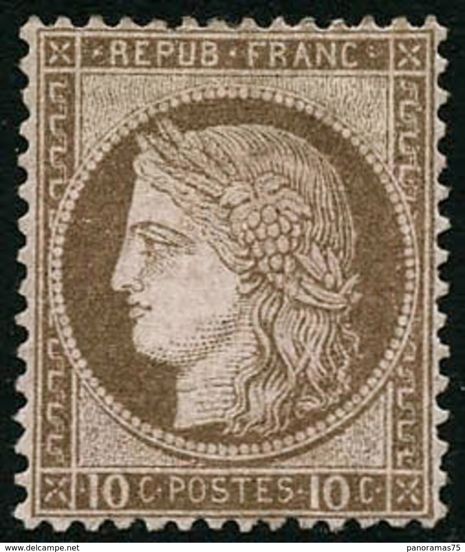 * N°54 10c Brun S/rose, Signé Calves - TB - 1871-1875 Ceres