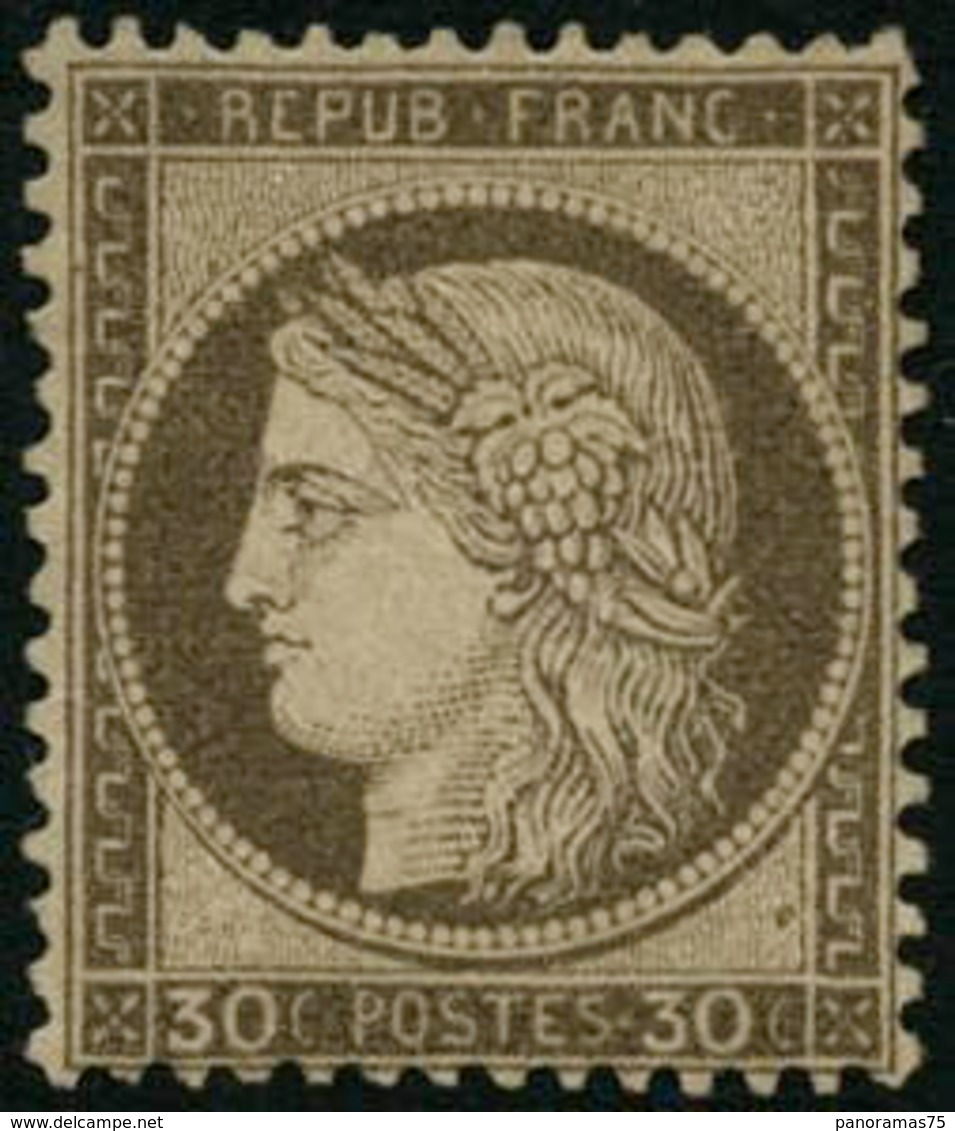 * N°56 30c Brun, Quasi SC, Signé Brun + Roumet - TB - 1871-1875 Cérès