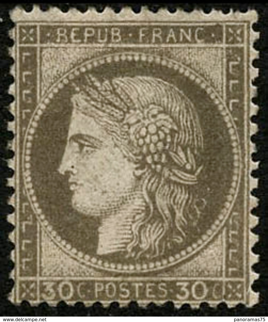 * N°56a 30c Brun Foncé, Quasi SC, Signé  Brun - TB - 1871-1875 Cérès