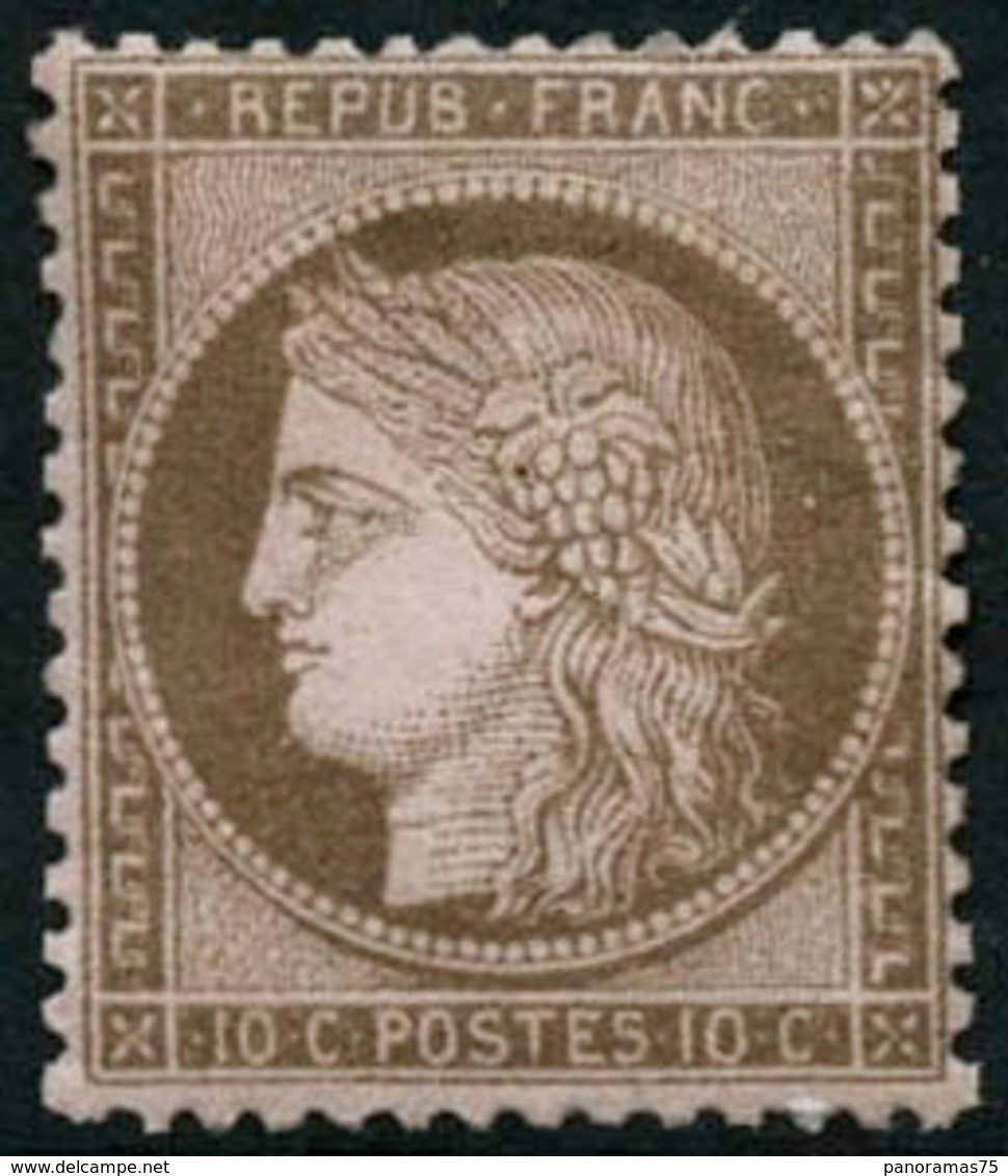 ** N°58 10c Brun S/rose - TB - 1871-1875 Cérès