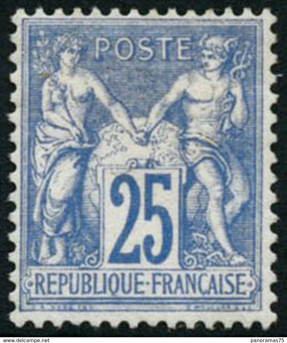 * N°68 25c Outremer, Fraicheur Postale - TB - 1876-1878 Sage (Tipo I)