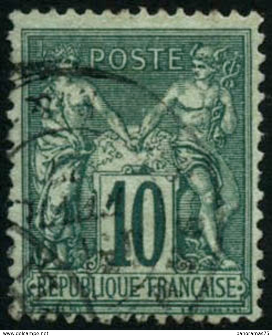 Oblit. N°76 10c Vert - TB - 1876-1898 Sage (Type II)