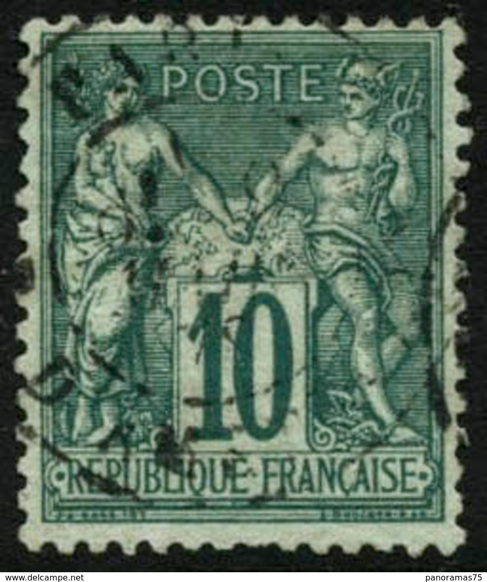 Oblit. N°76 10c Vert - TB - 1876-1898 Sage (Tipo II)