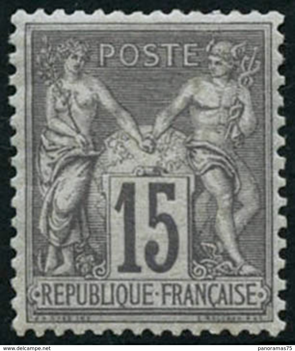 ** N°77 15c Gris, Pièce De Luxe - TB - 1876-1898 Sage (Tipo II)