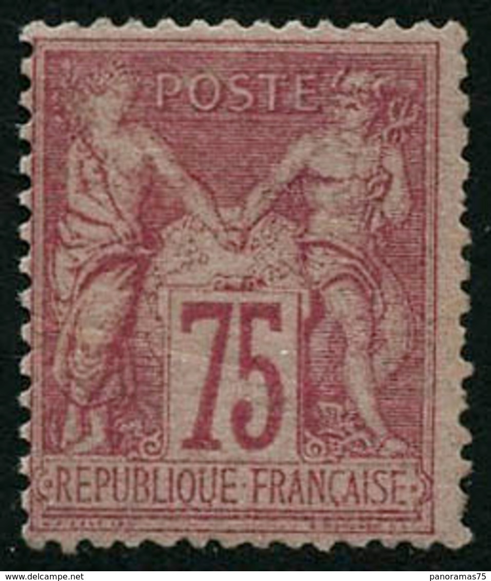 (*) N°81 75c Rose, Sans Gomme Infime Froissure - B - 1876-1898 Sage (Type II)
